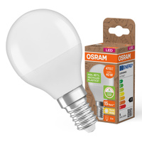 LED-Lampe P45 Ball E14 4.9W = 40W 470lm 2700K Warm 200° PCR LAMPS Osram