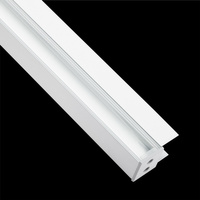 Aluminium-Anodierter Möbelprofil für LED-Streifen KM48 mit Klarglasabdeckung und Endkappen, 2m Silber LUMILED