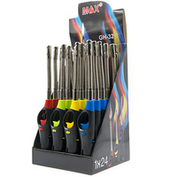 24x Gasfeuerzeug flexibel Kerzenanzünder lang nachfüllbar