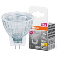 LED Lampe GU4 MR11 3.2W = 20W 184lm 2700K Warm 36° 12V CRI90 Dimmbar OSRAM SUPER STAR