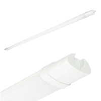 LED hermetische Leuchte 48W 5760lm 4000K Neutral IP65 IK06 Weiß Cortez Kobi