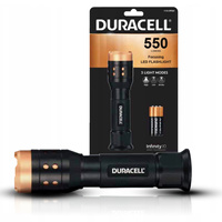 Aluminium-LED-Taschenlampe handlich leistungsstarke taktische Batterie 3 x AAA 550lm 3 Modi DURACELL