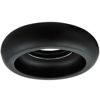Helios GOLDLUX (Polux) Gips-Deckeneinbauleuchte rund mattschwarz MR16