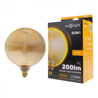 LED Glühbirne G188 E27 4W 200lm 1800K Warm FILAMENT Dekorative ZERO Ecolight Glühbirne