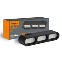 Magnetische LED-Schienenleuchte 5.5W 420lm 4000K Neutral CRI90 90° Schwarz VIDEX