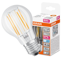 LED-Lampe E27 A60 7.5W = 75W 1055lm 4000K Neutral 300° CRI90 Glühfaden Dimmbar OSRAM SUPER STAR+
