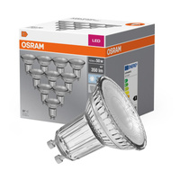 10x LED Leuchtmittel GU10 4.3W = 50W 350lm 4000K Neutral 36° OSRAM