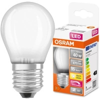 LED-Lampe E27 P45 4.8W = 40W 470lm 2700K Warm 320° Glühfaden Dimmbar OSRAM SUPER STAR