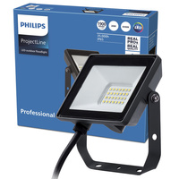 LED-Flutlicht-Reflektor 20W 1900lm 6500K IP65 Schwarz ProjectLine Philips