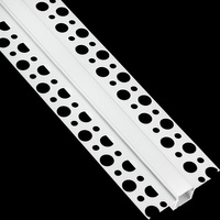 Architektonisches Aluminium LED-Profil für Gipskartonplatten mit Milchglasabdeckung, 1m LUMILED