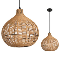 Bambus E27 Silvon Kobi Dekorative Hängelampe