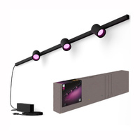 Perifo Lighting Rail Kit 1,5m + 3x LED-Strahler 15,9W CCT RGB Philips HUE Bluetooth Schwarz