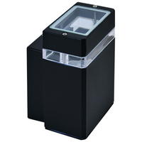 Gilbert Gartenwandleuchte IP44 Y217 1xGU10 GOLDLUX (Polux) schwarz