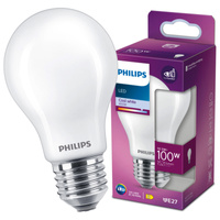E27 A60 LED Lampen 10,5 W = 100 W, 1521 lm, 4000 K, neutrales Filament PHILIPS