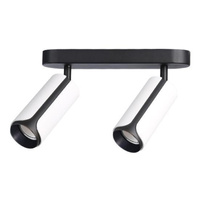 Spot Tuba Deckenleuchte Reflektor Halogenleuchte 2x GU10 Moving Black White Sento Masterled