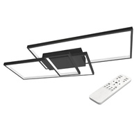 LED Kronleuchter Deckenleuchte 90W CCT GALAXIS VELA Schwarz + Fernbedienung