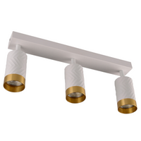 LED Decken-/Wandleuchte Lichtband 3 x GU10 ARRAS Weiß GOLDLUX (Polux)