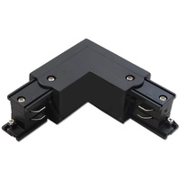 Winkel-Eckverbinder für Dreiphasen-Sammelschienen schwarz