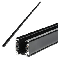 Beleuchtung Stromschiene 3-Draht 2m Schwarz Kobi