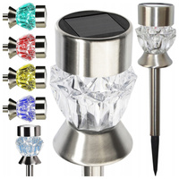 LED-Solar-Gartenlampe eingebettetes CRYSTAL RGB
