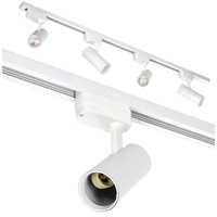 1-Phasen Stromschienenleuchte + Strahler 4x GU10 1m Weiß Nextrack Go Kobi