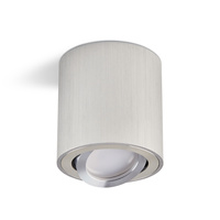 Aufbau-Halogenleuchte Spot OH36L KOBI ROUND MOVABLE GU10 Chrom