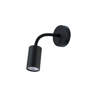 EYE FLEX 9068 Nowodvorski Wandleuchte Schwarz GU10Wandleuchte Rohr Flexibler Arm Stahl Minimalistisch