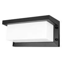 Garden Elevation Wandleuchte E27 SCHWARZ Rechteckig