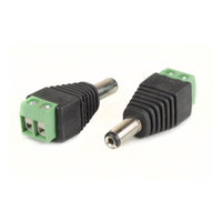 DC 2,1 / 5,5 mm Netzstecker MONTAGE für LED-Streifen