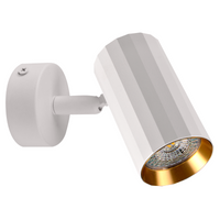 Wand- und Deckenstrahler GU10 Weißgold NICEA Sanico Goldlux