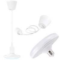 Hängende Deckenleuchte KIKI 1xE27 10W WEISS 3000K GOLDLUX (Polux)