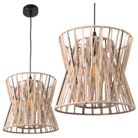 VARBERG IL MIO Halbkugel-Deckenhängelampe im Boho-Stil Stahl + Kabel 1xE27 GOLDLUX (Polux)