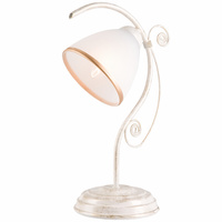 RETRO E27 Weiß Klassisch LN-1.51 Lamkur Schreibtisch Nachttischlampe