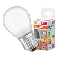 LED-Lampe P45 Ball E27 2.2W = 25W 300lm 2700K Warm CRI90 300° Filament Dimmbar SUPERSTAR PLUS CLASSIC Osram