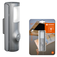 Nightlux Torch LED-Nachtlampe Silber 0,35W 10lm 4000K IP54 Ledvance Bewegungssensor