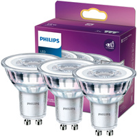 Set mit 3x LED-Halogenlampen GU10 PAR16 3,5W = 35W 255lm 2700K Warm 36° PHILIPS