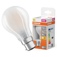 LED-Lampe A60 B22d 7.5W = 75W 1055lm 2700K Warm 300° Retrofit Glühfaden CLASSIC Osram