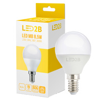 LED-Lampe E14 Ball 9W 806lm 3000K Warm 180° LED2B Kobi