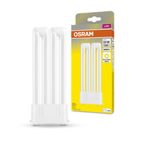 LED einseitige Leuchtstofflampe 2G10 12W = 24W 1350lm 3000K Warm 130° DULUX LED F EM & AC Osram