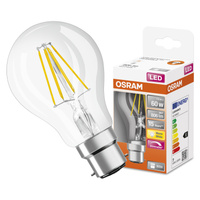 LED-Lampe A60 B22d 7W = 60W 806lm 2700K Warm 300° Dimmbar Retrofit Glühfaden CLASSIC Osram