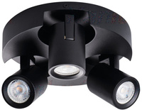 LAURIN 3xGU10 schwarze Kanlux Deckenleuchte