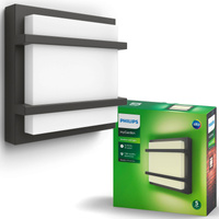 PETRONIA 3.8W 2700K IP44 Anthrazit PHILIPS Garten LED Wandlampe