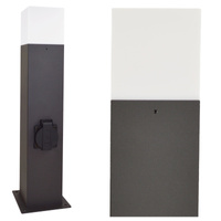 LED-Gartenlampe E27 NEW YORK TUBA Mast 44cm mit Fassung - GOLDLUX (Polux)