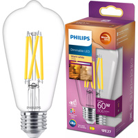 Edison E27 ST64 LED Lampen 5,9 W = 60 W 806 lm 2700 warmes Filament PHILIPS Dimmbar