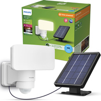 LED 6W 1000lm 3000K IP44 Solarfluter mit Bewegungs- und Dämmerungssensor Tylus Ultra Efficient White Philips