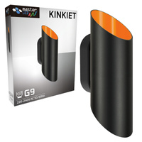 Spot G9 Schwarz Gold Larona Masterled Wall Reflektor Wandleuchte