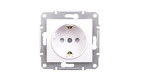 Sedna Einzelsteckdose b/u SCHUKO weiß SDN3000121