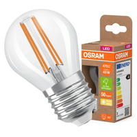 LED-Lampe P45 Ball E27 2.2W = 40W 470lm 2700K Warm 320° 214lm/W CLASSIC ENERGY EFFICIENCY Osram