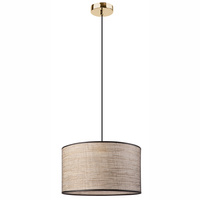 MOKKA Decke Pendelleuchte e27 Schwarz Gold LM - 1.222 Lamkur