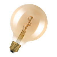 LED-Glühbirne G95 Vintage E27 1.8W 30lm 2200K Warm 320° Amber Filament Vintage 1906 Osram